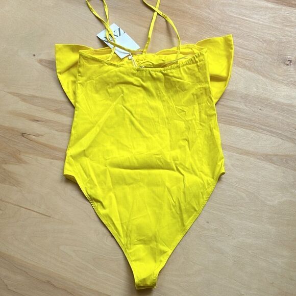 Zara Canary Yellow Bodysuit - Picture 4 of 6